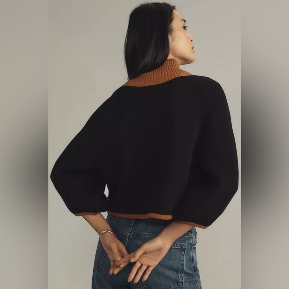 Anthropologie Maeve Dog Motif Cape Cardigan Sweater - NWT - Picture 2 of 6